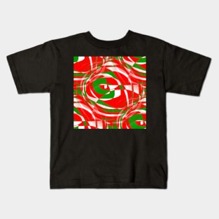 Red, green and white Kids T-Shirt